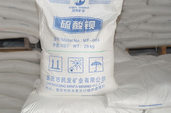 Minéraux sulfatés Remplisseur chimique Poudre de sulfate de baryum pour l'industrie chimique Cas 7727 43 7